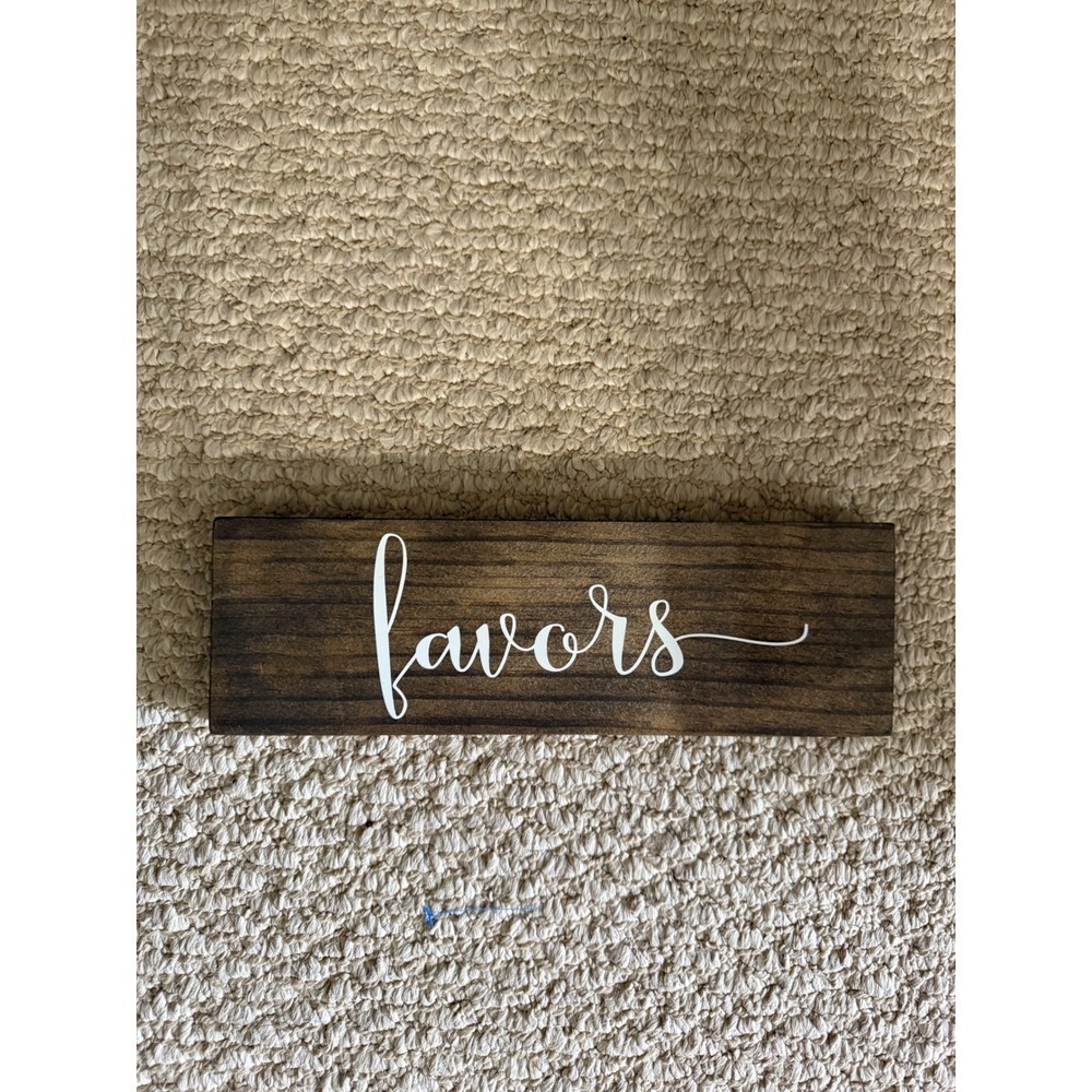 Favors Wood Sign Rustic Wedding Decor Table Sign Party Decoration‎